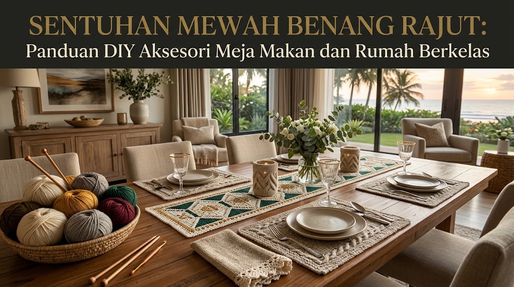 Sentuhan Mewah Benang Rajut: Panduan DIY Aksesori Meja Makan dan Rumah Berkelas